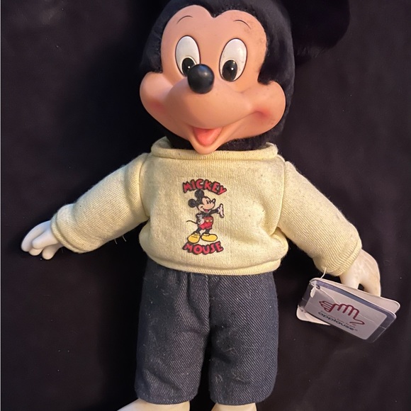 Vintage Mickey Mouse Club Mickey Applause Rubber Plush Doll Figure - Picture 4 of 13